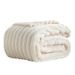 Coperta in pile di coniglio a righe larghe, coperta multifunzionale per il pisolino, coperta in flanella per divano_voghion.com