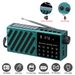 Ricevitore portatile con ricarica solare, radio tascabile, altoparlante Bluetooth wireless con lettore di schede USB TF, radio FM ricaricabile_voghion.com
