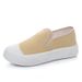 Thick Sole Biscuit All-Match Low Top Slip-on Canvas Shoes_voghion.com