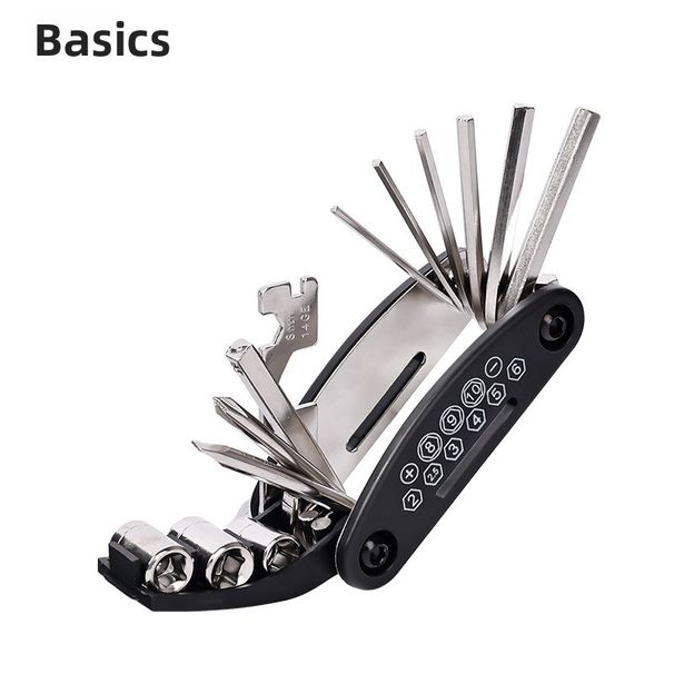 Fahrrad-Wartungsset, Reifen, tragbar, multifunktional, zusammenklappbar, Reparaturwerkzeug, Schraubenschlüssel-Set_voghion.com