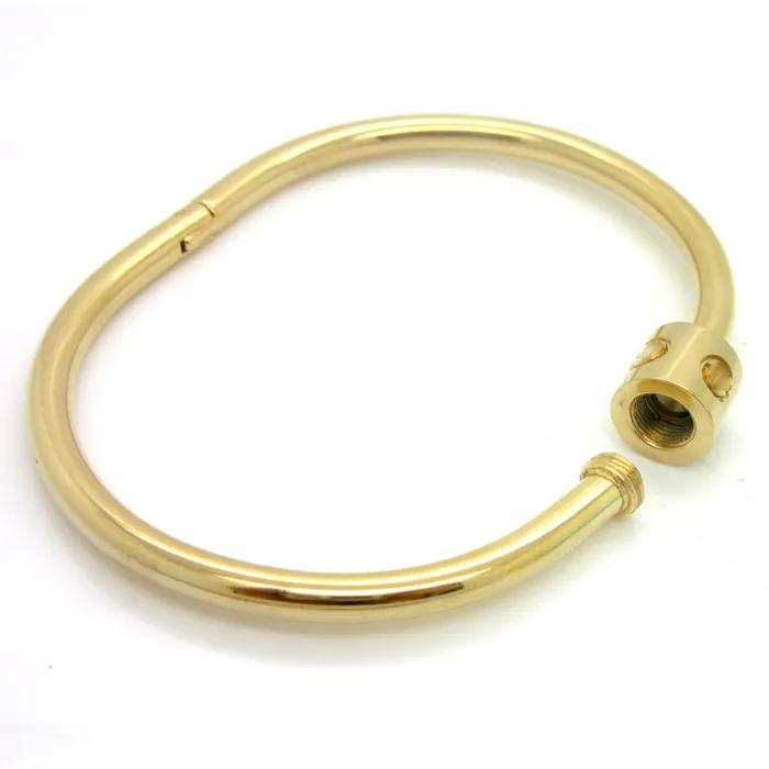 Buckle Style Celebrity Style Love Couple Bracelet Twist Screw Pattern Female Bracelet_voghion.com