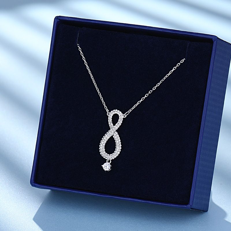 Crystal Elements Eternal Love Tassel Μακρύ Κολιέ για Γυναικεία Αλυσίδα πουλόβερ High End_voghion.com
