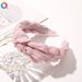 Korean Style Cream-Colored Puff Fabric Bow Headband For Women, Fashionable Hair Accessory For Daily Wear, Workout, And Home Use_voghion.com