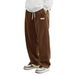 Ouma Herren Neue Cord Kurzarm Casual High Street Trendy Marke Gerade Lange Hosen Mode_voghion.com