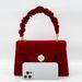Nuova borsa da sposa di alta qualità in velluto rosso alla moda e festosa, borsa da sposa in camelia_voghion.com