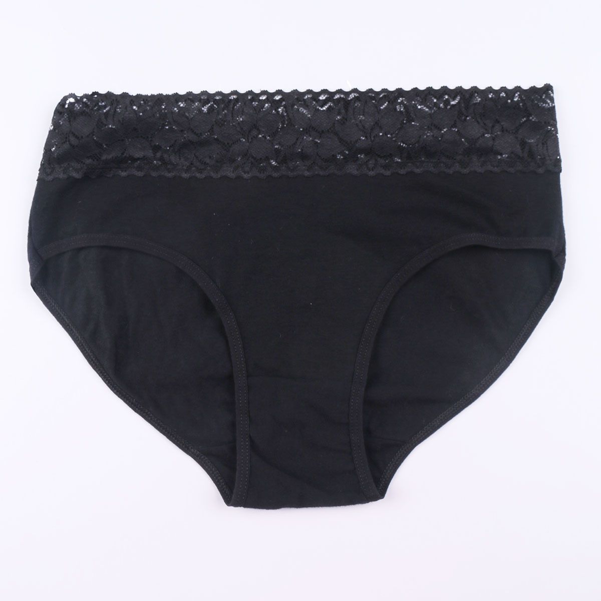 2025d Plus Size Cotton Lace Mid-Waist Briefs Women's Triangle Panties_voghion.com