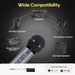 Handheld Dynamic Sound Effect Wireless Microphone with Rechargeable battery, Volume, Echo Control 100ft Range for Party_voghion.com