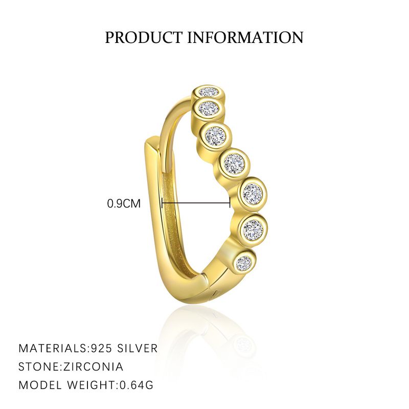 Nakit i modni dodaci Sterling Silver Svjetlo luksuzne super flash umetnute cirkonske modne naušnice za žene Jednostavan višenamjenski set izuzetnih naušnica_voghion.com