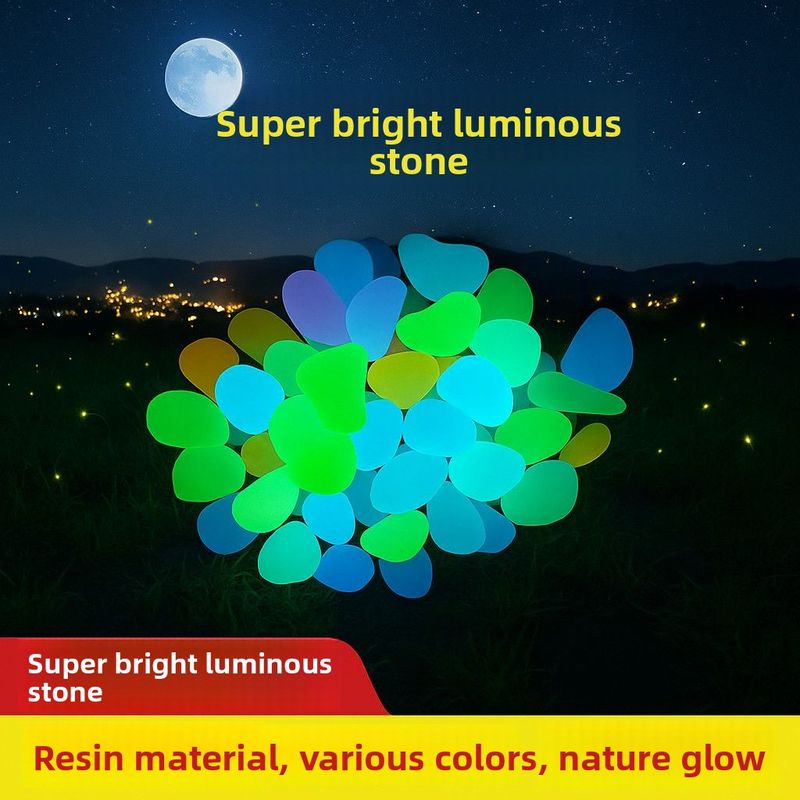Luminous Landscaping Glowing Fish Tank Decoration Accessories Aquarium Colorful Scenery Stone Pebbles_voghion.com