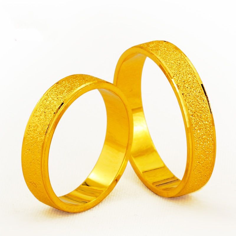 Vergoldete Paare, Eheringe für Männer und Frauen, Schwanzringe, Valentinstagsgeschenke, burmesischer Goldschmuck_voghion.com