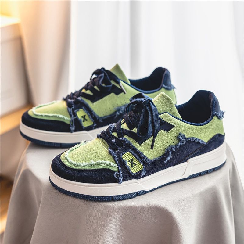 Herrenschuhe Sommer 2024 neue atmungsaktive koreanische Version trendige All-Match-Sport-Freizeitschuhe Herren-Retro-Sneaker im Hong Kong-Stil_voghion.com