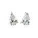 925 Silver Female 3- Light Water Droplet Pear Shaped Ear Hole Earrings Simple And Niche Versatile Temperament 250530_voghion.com