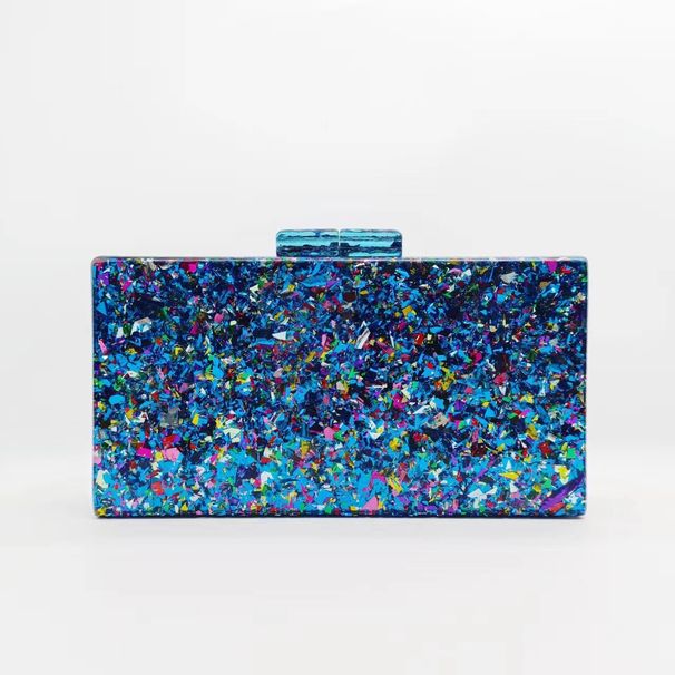 Borsa da sera retrò leggera e di lusso da donna con stampa serpente e tracolla a catena, piccola borsa a tracolla quadrata in acrilico, borsa a tracolla con catena in acrilico per outfit quotidiani_voghion.com