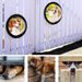 and Dog Special Pet Cat Door Transparent Semi-circular Acrylic Fence Window_voghion.com
