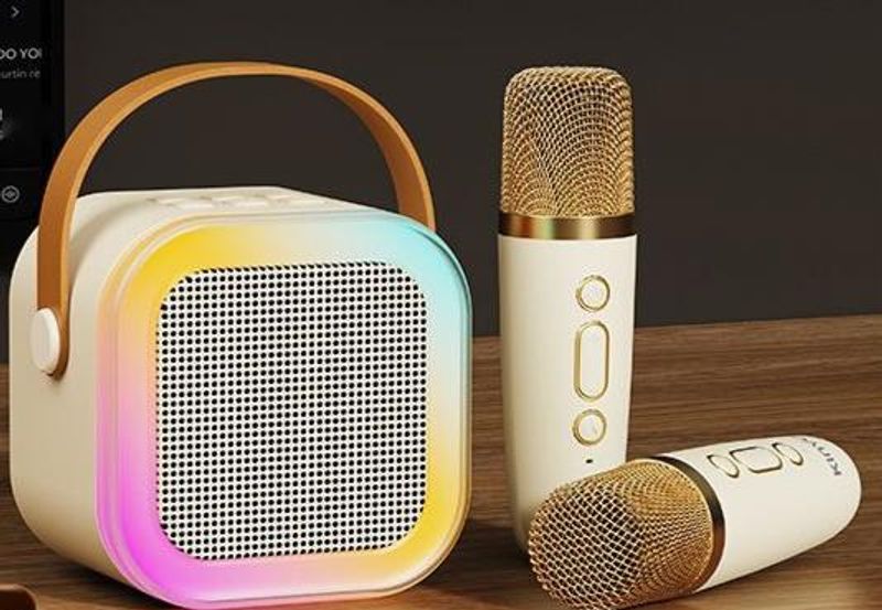 Jinyun K88 Bluetooth Microphone Audio All-in-One Machine Home Outdoor Singing Speaker Voice Song Request Xiaodu_voghion.com