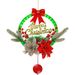 LED Illuminated Christmas Wreath Decor - DIY Window Hanging Ornament With Faux Berries & Twinkle Lights For Holiday Festivities_voghion.com
