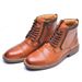 Ark Bird New Brogue Echte Casual High-Top-Schuhe Herren Leder Martin Stiefel_voghion.com