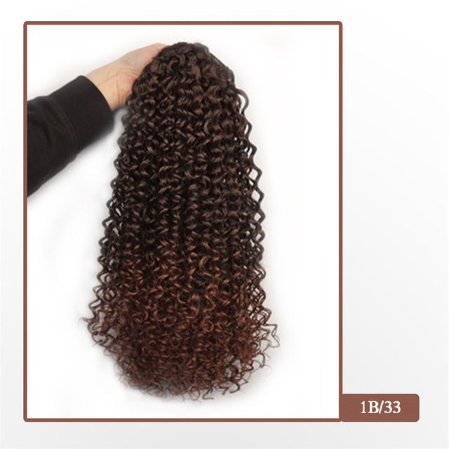 Parykk snøring liten krøllet hestehale svingete hårforlengelse Afrikansk liten krøllet vår krøllet hestehale kjemisk fiber høytemperatur silkeparykk batch_voghion.com