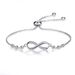 Women’s Jewelry Set Fashion hot selling jewelry 8 shaped bracelet sterling silver ocean heart necklace female earring combination set_voghion.com