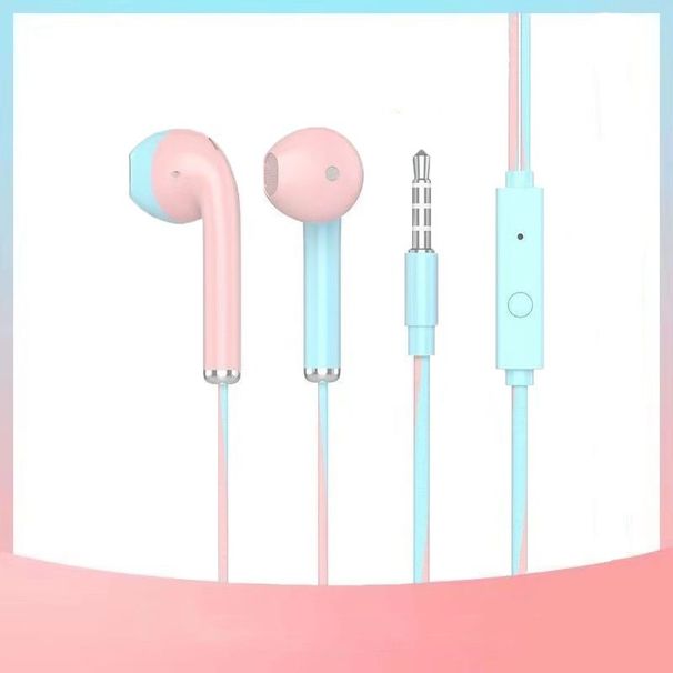 Neues drahtgesteuertes Macaron-Headset, universelles In-Line-In-Ear-Walkman-Stereo-Headset, Geschenk-Headset_voghion.com