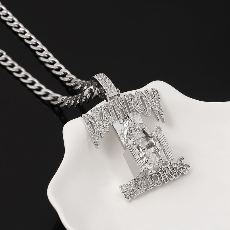 Collier Death Row Schmuck Cuban Chain Moška ogrlica Hip Hop New Rap Deathrow Records Prisoner Rhintone Obesek_voghion.com