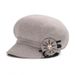 Elderly Beret Spring And Autumn Casual Mom Grandma Octagonal Round Top Flat Brim Women's Mother-in-law Hat_voghion.com
