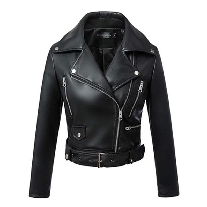Popular oversized jacket European and American women's leather jacket Short Jacket Women's new stock trend_voghion.com