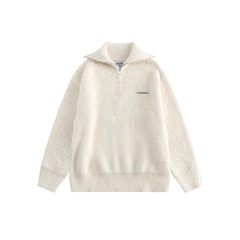 N-52TRW Herbst-Winter-Pullover für Männer und Frauen mit hochwertigem Tragegefühl und warmem, plüschigem, lockerem Strickpullover M09_voghion.com