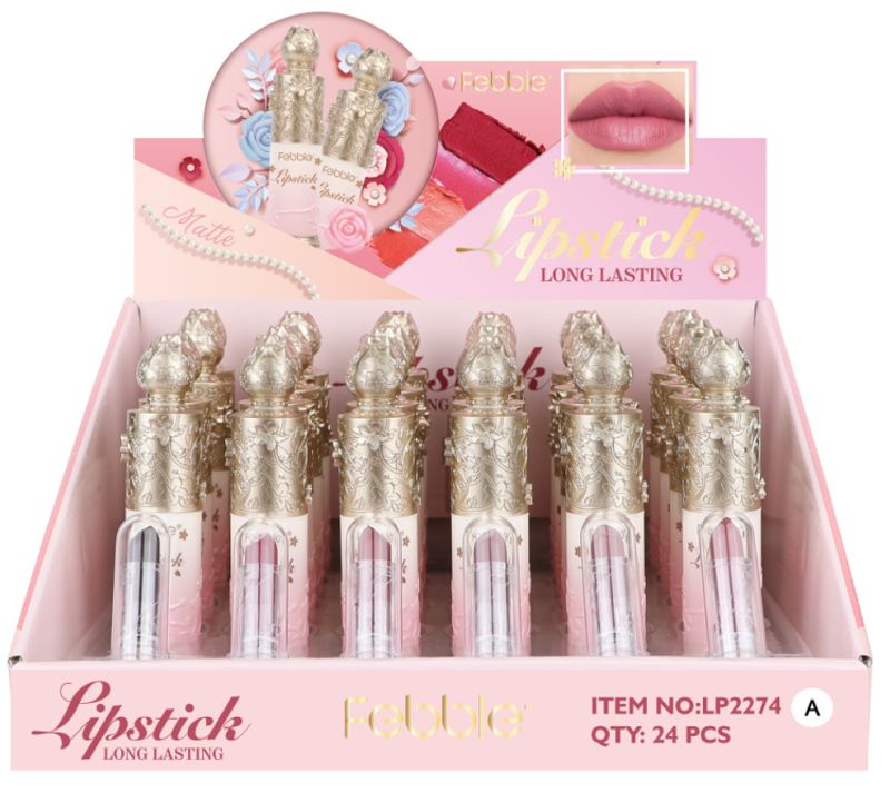 (Display box) USHAS popular matte lipstick 12 colors 24 pieces mixed in a box_voghion.com