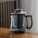 Huan Glass Teapot With Wooden Handle - High Borosilicate Heat-Resistant Tea Set With Infuser_voghion.com