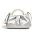 Small And High-end Feeling Cloud Pearl Handle Handle, Single Shoulder Crossbody Bag, 2024 Summer New Pleated Small Bag_voghion.com
