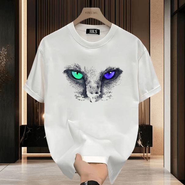 Miesten vaatteet Cool Yksinkertainen T-paita Puolihihainen Lyhythihainen T-paita_voghion.com