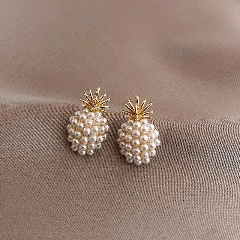 Elegantní náušnice s včelími perlami v korejském stylu pro ženy, nádherné malé, elegantní, pro svatební, večírek, narozeninové šperky_voghion.com