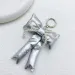 Y2K Koreanischer 3D-Schlüsselanhänger mit Schleife, modisch, schlicht, Perlen, Schleife, Schlüsselanhänger, Tasche, Anhänger, Handtasche, hängende Dekoration, Mädchen_voghion.com