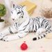 Stuffed Tiger White Animal Plush Soft Doll Toy For Kids Ideal Cuddle Babies Companion For_voghion.com
