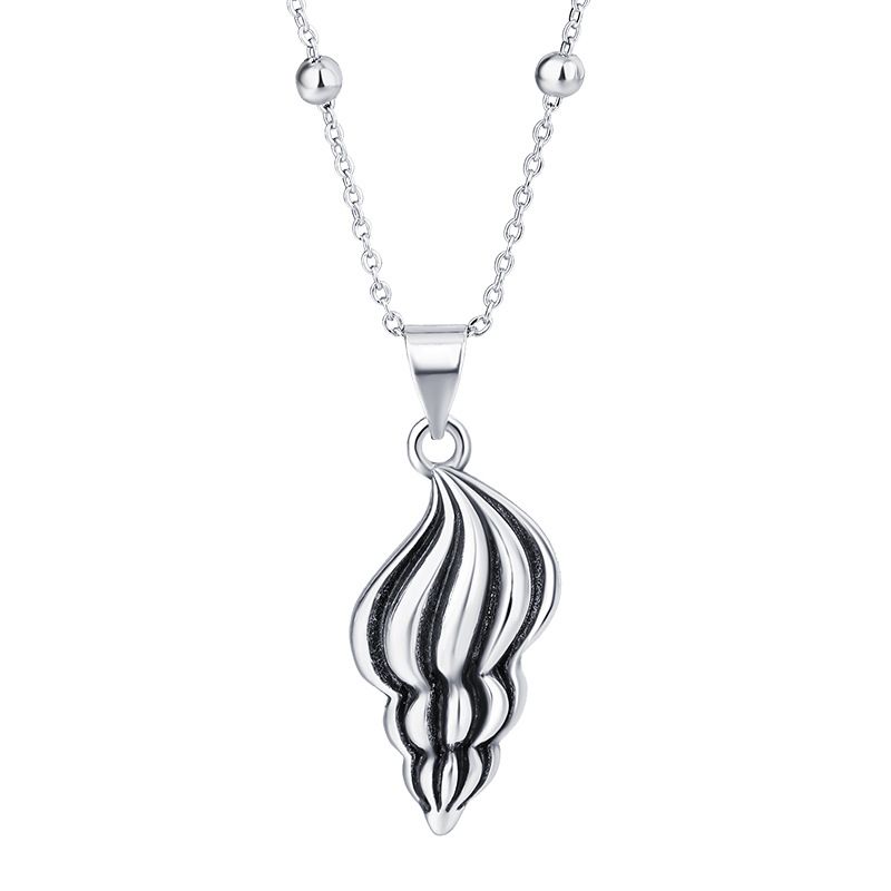Sterling VENUS Conch Ocean Irregular Necklace for Women Marry Girl Retro Lovers Design Jewelry Wholesale_voghion.com