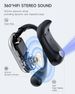 Cuffie sportive Bluetooth V5.4 a conduzione ossea wireless, batteria da 500 mAh, 50 ore di utilizzo_voghion.com