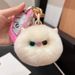 Cute Rex Rabbit Fur Different Eyes Kitten Car Keychain Pendant Ins Plush Doll Toy Backpack Decoration_voghion.com