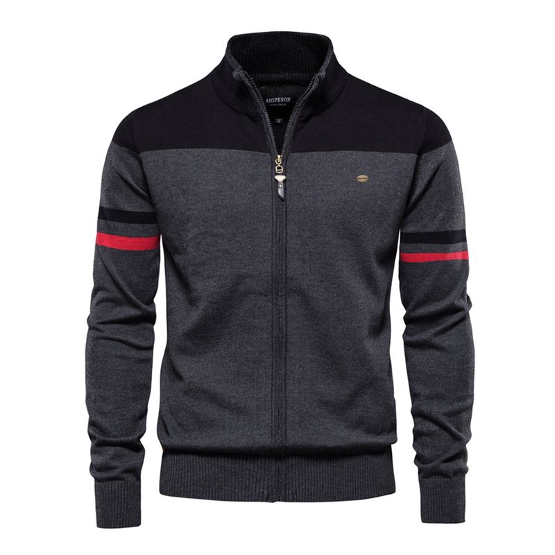 Herren Pullover Reißverschluss Pullover Hochwertiger Außenhandel Herren New Style_voghion.com