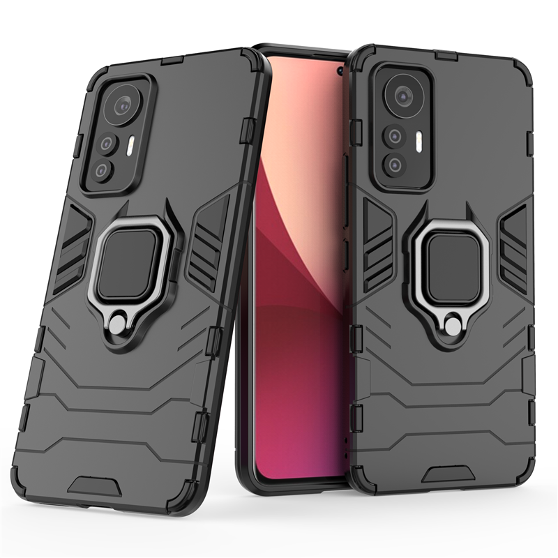 Für Xiaomi Mi 12 11T 11 11X 11i Pro Lite Ultra Hybrid Hard PC + Soft TPU Armor Anti-Drop Case Rotierender Ringständerhalter_voghion.com