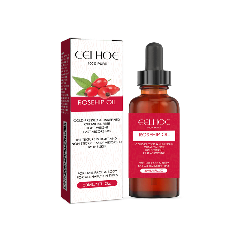 EELHOE Olio essenziale idratante per il viso al frutto di rosa, cura della pelle, ammorbidente, massaggio per capelli_voghion.com