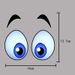 αστεία αυτοκόλλητα ματιών κινουμένων σχεδίων για τη διακόσμηση του γυαλιού του αυτοκινήτου στο πίσω κάλυμμα αυτοκόλλητα γρατσουνιάς εξατομικευμένα αυτοκόλλητα αυτοκινήτου_voghion.com