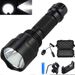 C8T6 Tactical LED Flashlight - 1000 Lumens Waterproof Rechargeable Torch With 10W High Power For Outdoor, Camping & Emergency Use_voghion.com