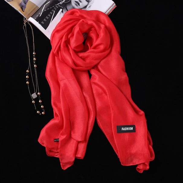 Stort tørklæde i størrelse, tyndt solbeskyttelsesbadehåndklæde til kvinder, ensfarvet perlelys gavetørklæde forår efterår og_voghion.com