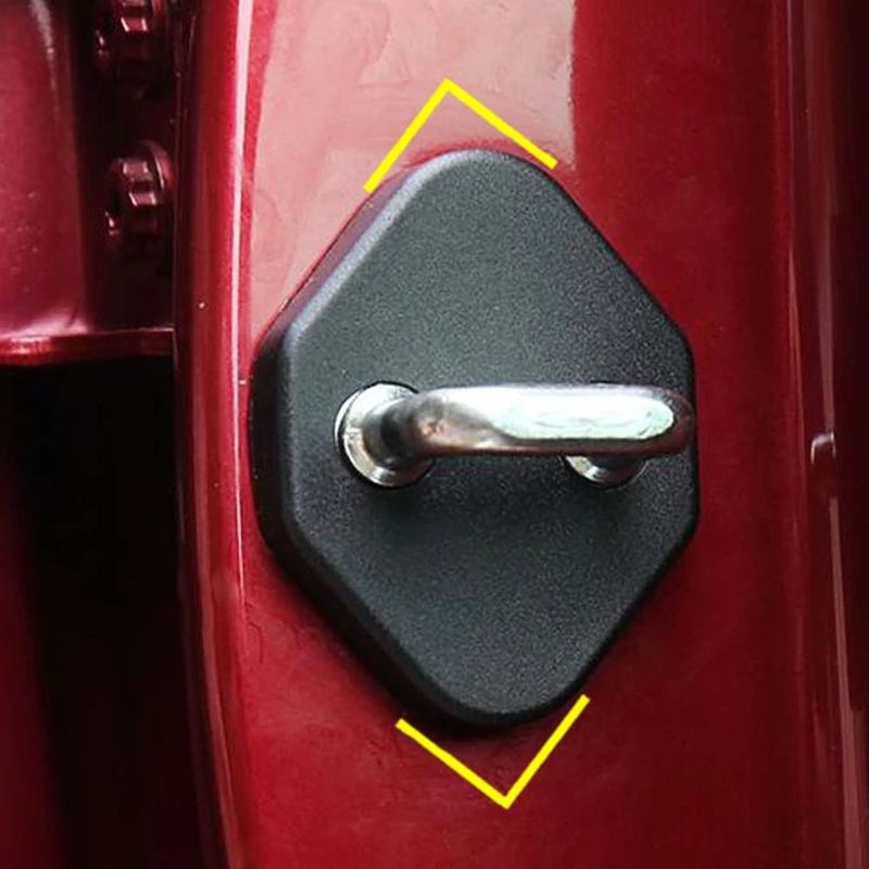 Car Styg Anti Rust Water Proof Door Lock Keys Key Protect Buckle Cover Molding For VW Audi Q3 2013 2014 2015 2016 2017_voghion.com