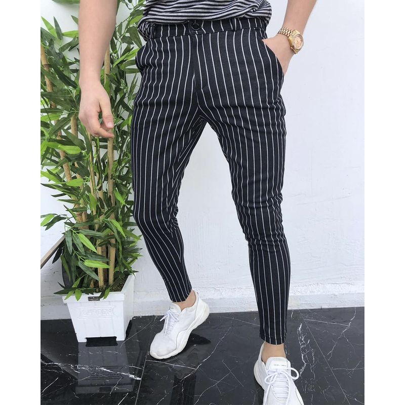 Man's clothing Men's striped slacks_voghion.com