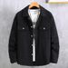 Men's Clothing Fat Jacket Plus Size Spring And Autumn New Loose Denim Lapel Trendy Jacket_voghion.com