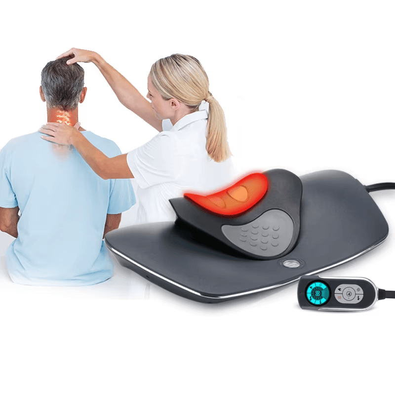 Electric Heat Therapy Massage Products Cervical Massager Traction Machine Pillow For Neck And Shoulder Massage_voghion.com
