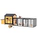 118" Large Wooden Chicken Coop Outdoor Hen House With Nesting Box, Leak-Proof Pull-Out Tray, Asphalt Roof & Free-Range Doors – Secure Poultry Cage For Backyard Farm Use_voghion.com