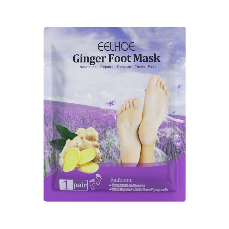 EELHOE Ginger Foot Mask (Bag) Foot Moisturizing, Nourishing, Rejuvenating, Exfoliating, Removing Dead Skin, Dry And Cracked Skin Care Foot Mask_voghion.com